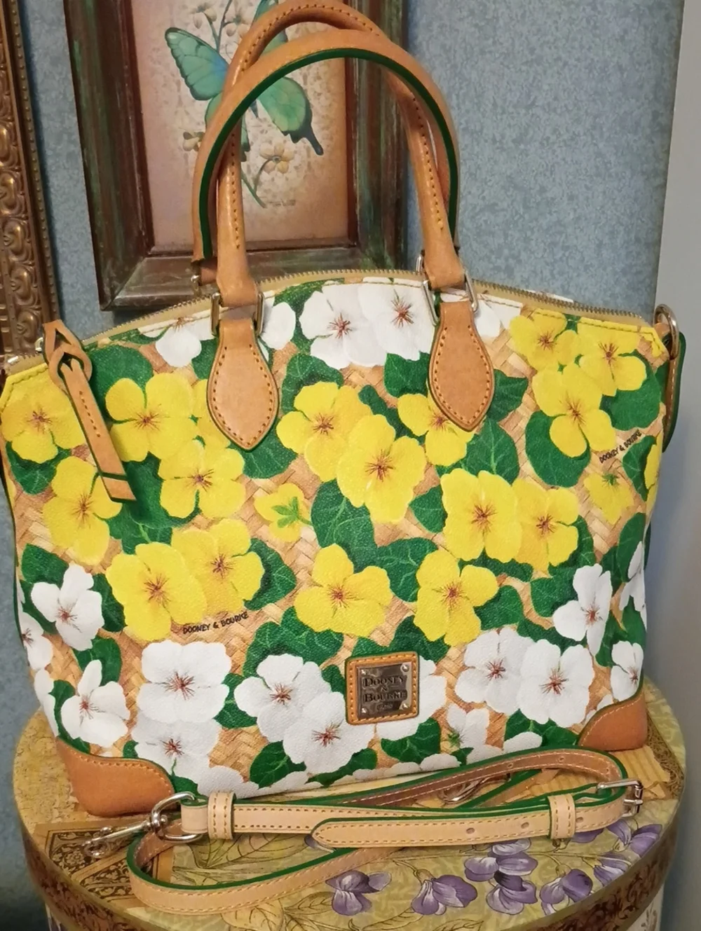 Dooney & Bourke floral domed satchel